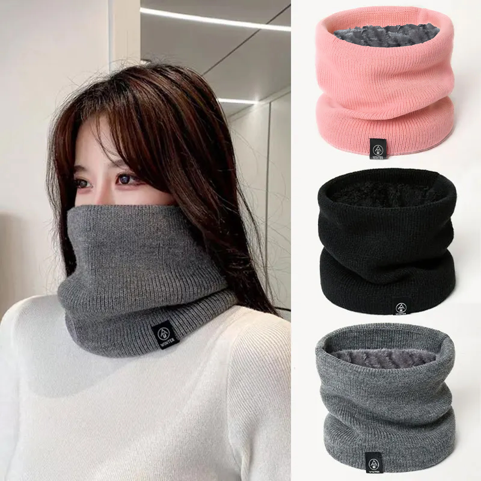 Fashion Women Knitted Scarf So - Wool Scarf Men reseña y precio