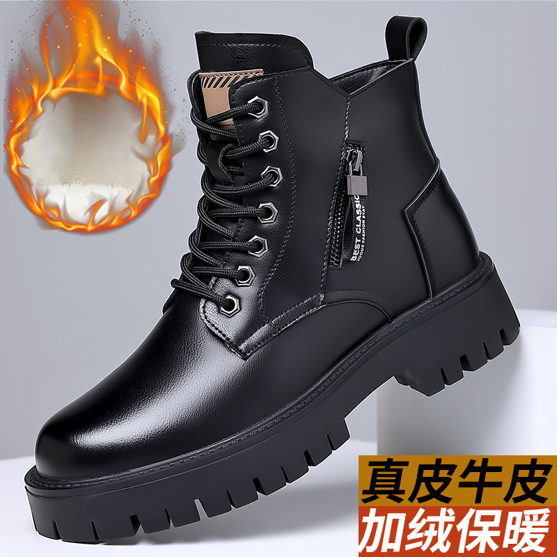 Men Classic Genuine Leather Bo - Waterproof Winter Boot reseña y precio