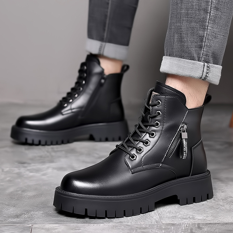 Men Classic Genuine Leather Bo - Waterproof Winter Boot reseña y precio