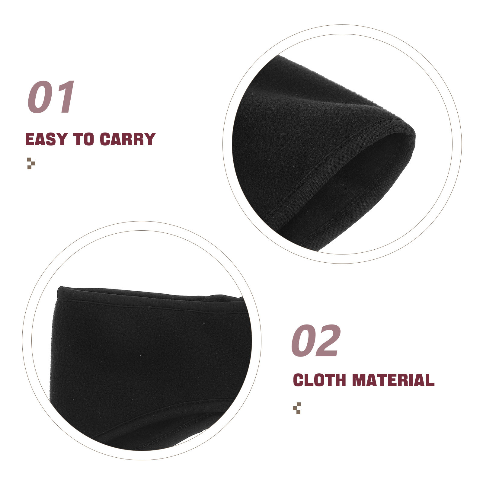 2Pcs Stretchy Headband for Out - Winter Headband Fleece reseña y precio