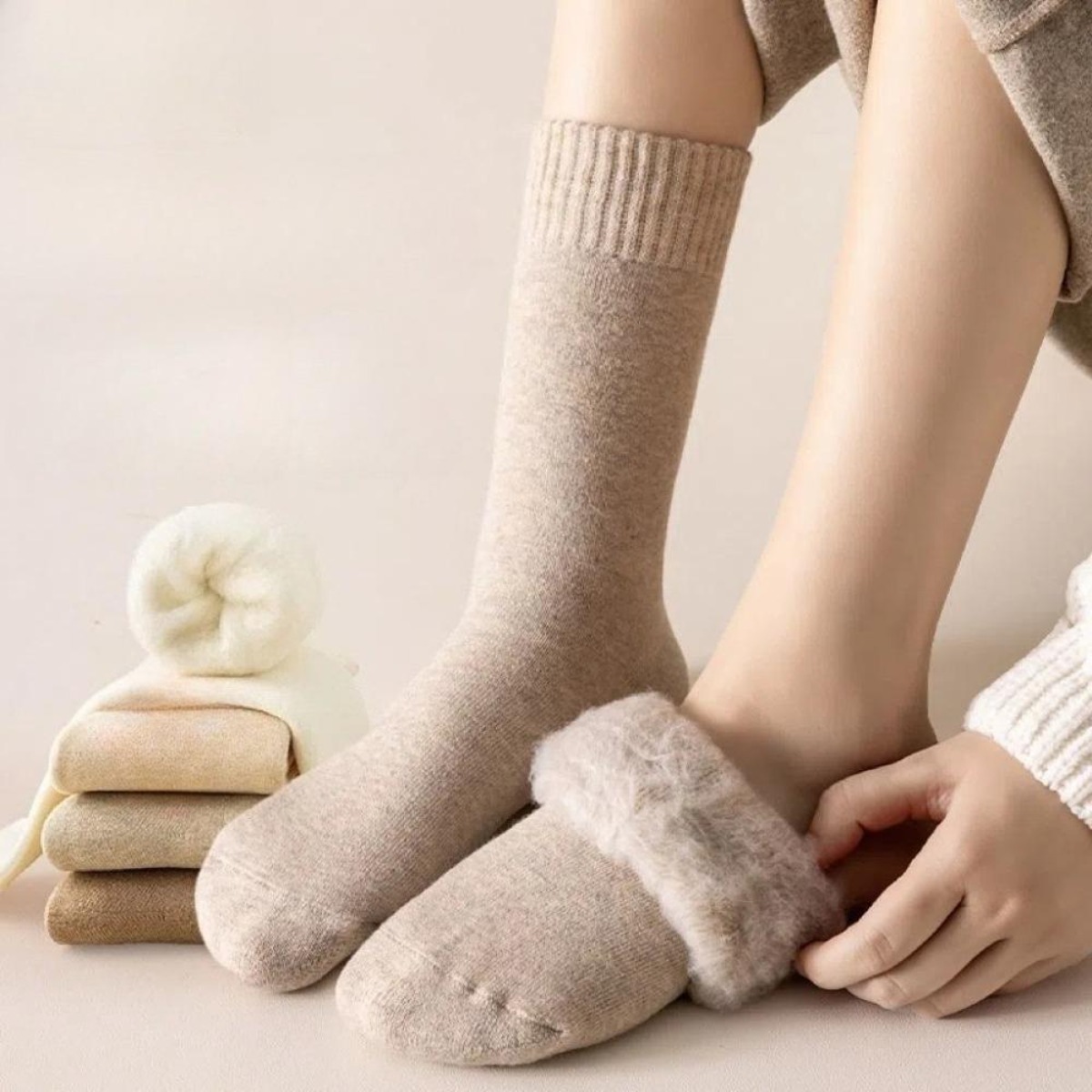 1 Pair Winter Warm Thermal Soc - Thermal Sock Wool reseña y precio