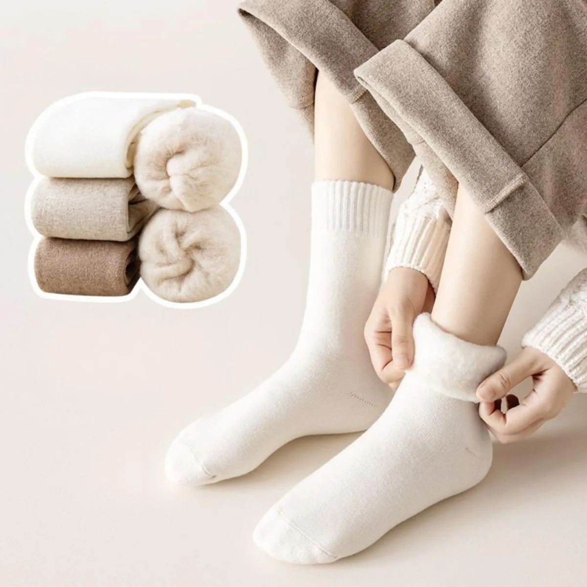 1 Pair Winter Warm Thermal Soc - Thermal Sock Wool reseña y precio