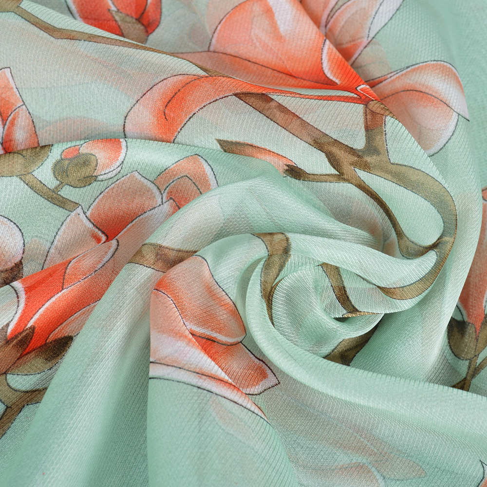 BYSIFA| Light Green Silk Scarf - Shawl Wrap Winter reseña y precio