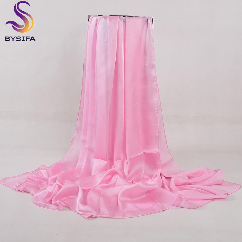 [BYSIFA] Solid Color Silk Scar - Shawl Wrap Winter reseña y precio