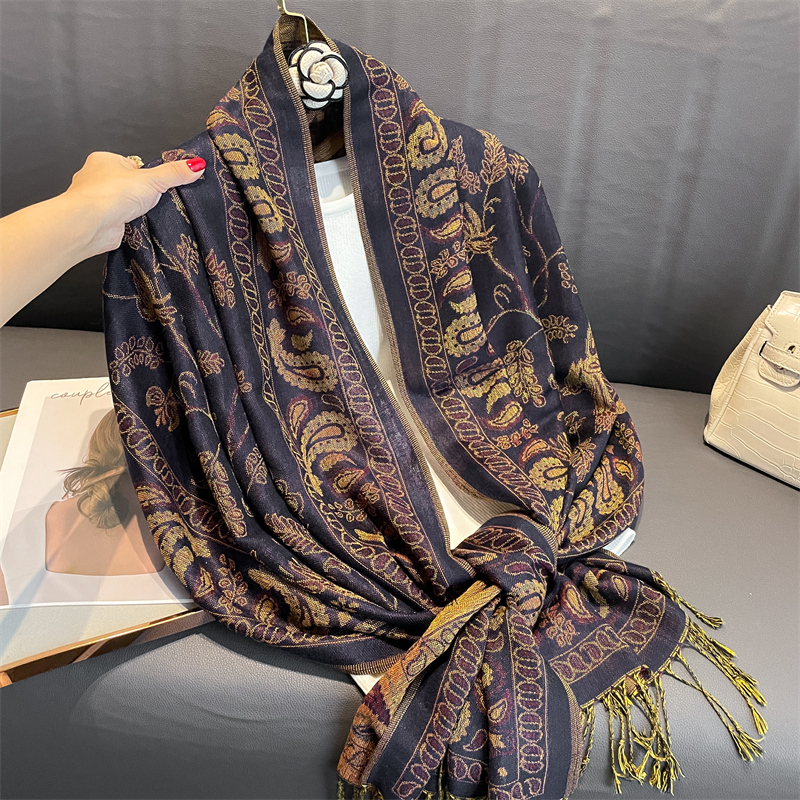 Luxury Brand Autumn Cashmere P - Cashmere Pashmina Wrap reseña y precio