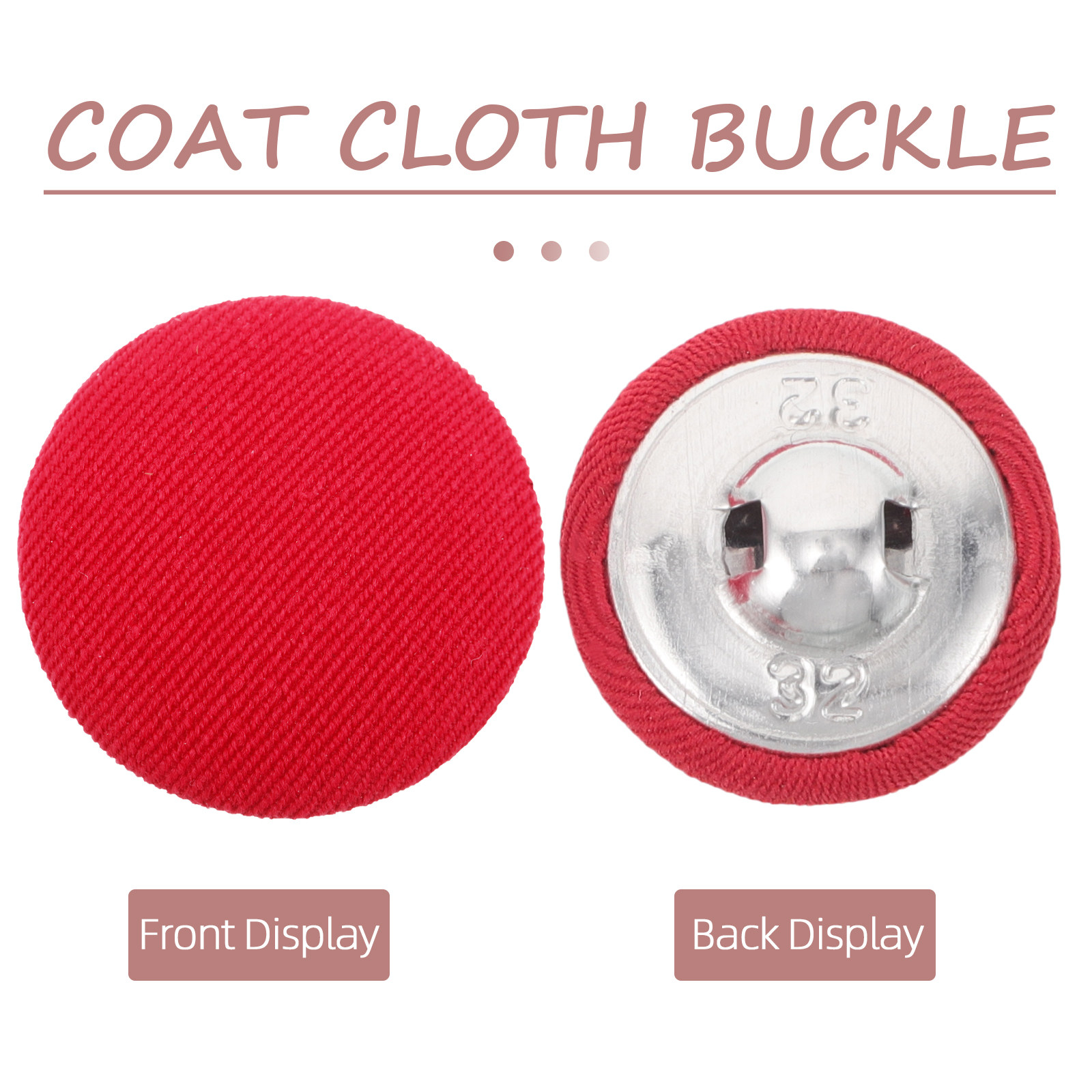 20Pcs Round Cloth Covered Butt - Wool Coat Peacoat reseña y precio