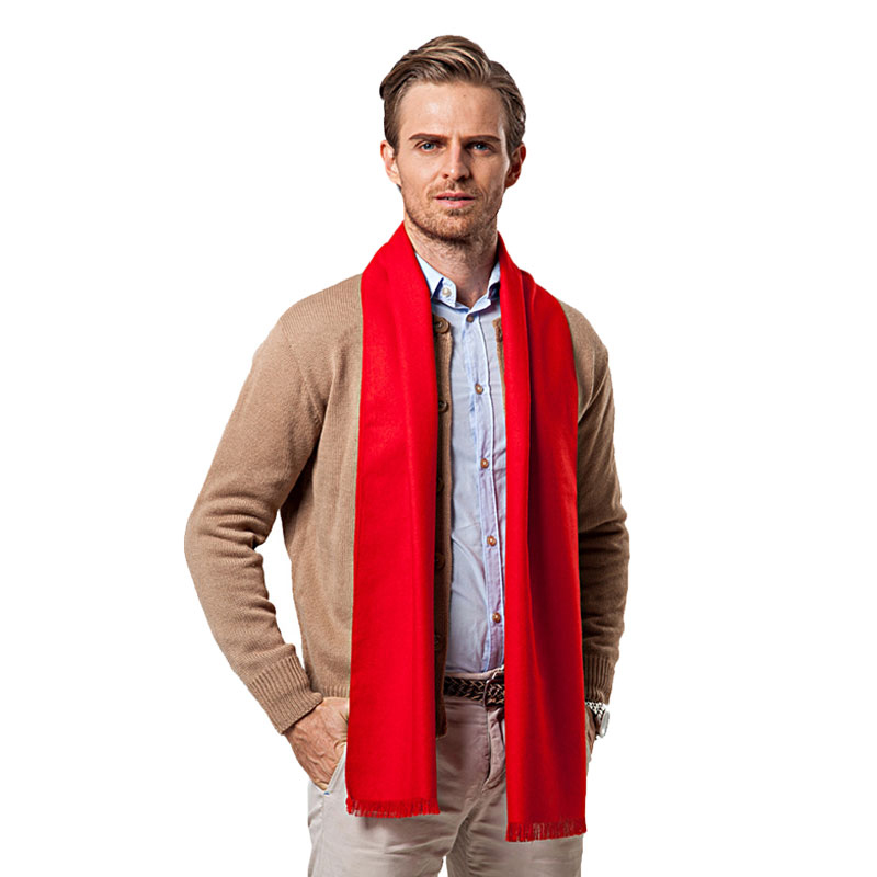 Fashion Winter Solid Color Men - Wool Scarf Men reseña y precio