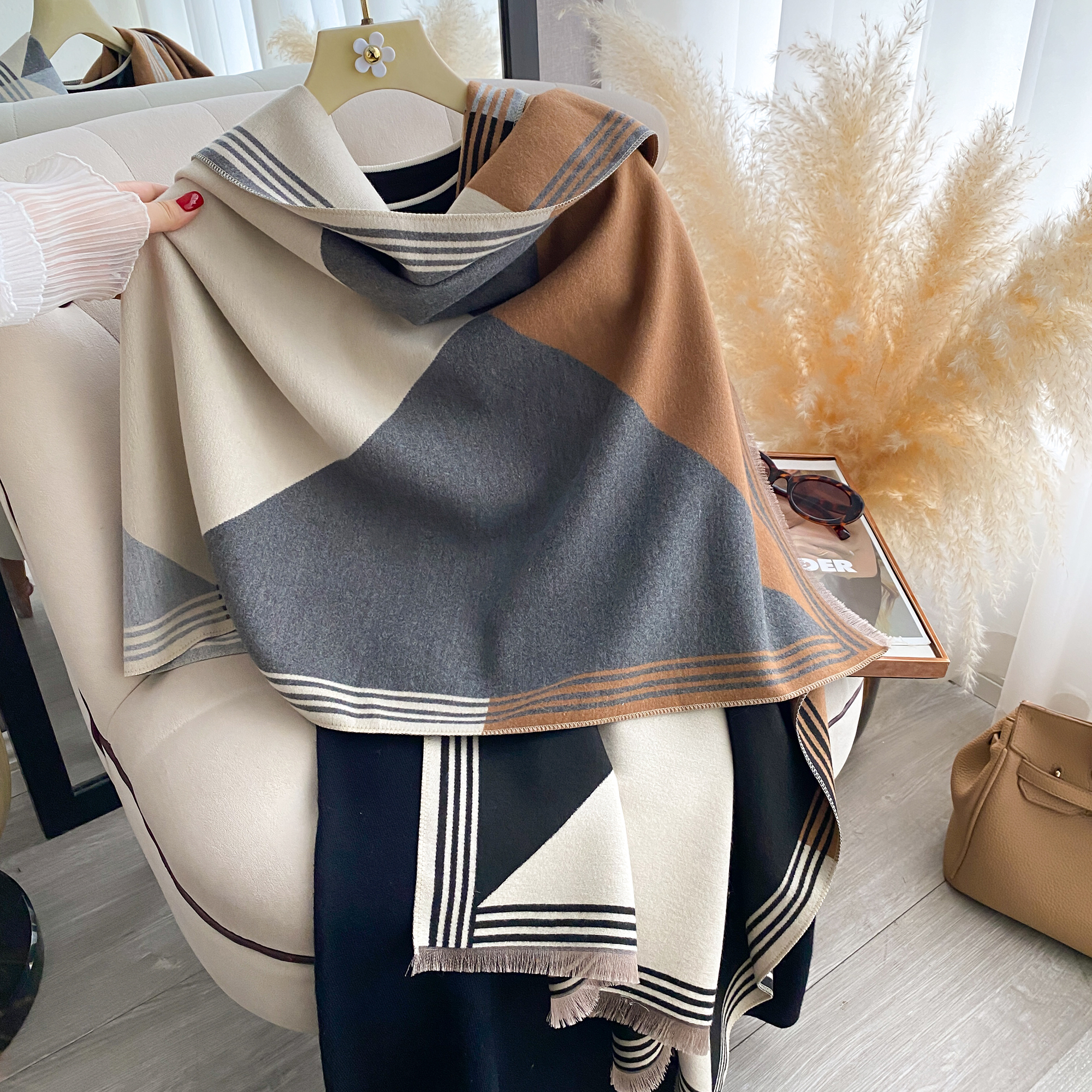 2025 Luxury Winter Cashmere Sc - Cashmere Pashmina Wrap reseña y precio