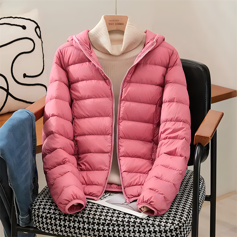 Plus Size Women Hooded Korean  - Down Jacket Packable reseña y precio
