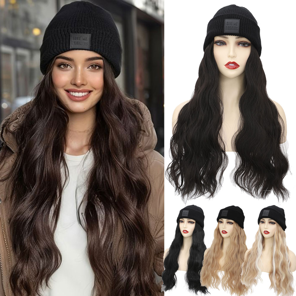 S-noilite Synthetic Hat Wig Be - Knit Beanie Hat Warm reseña y precio