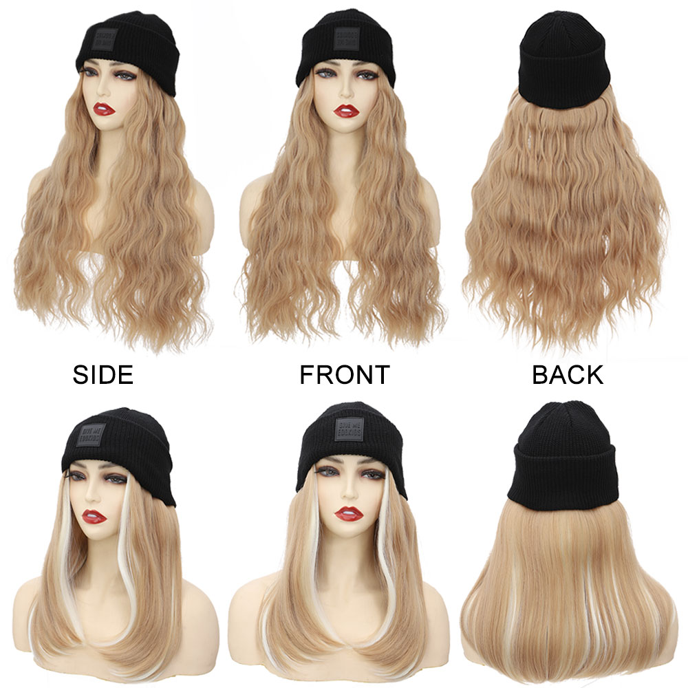 S-noilite Synthetic Hat Wig Be - Knit Beanie Hat Warm reseña y precio