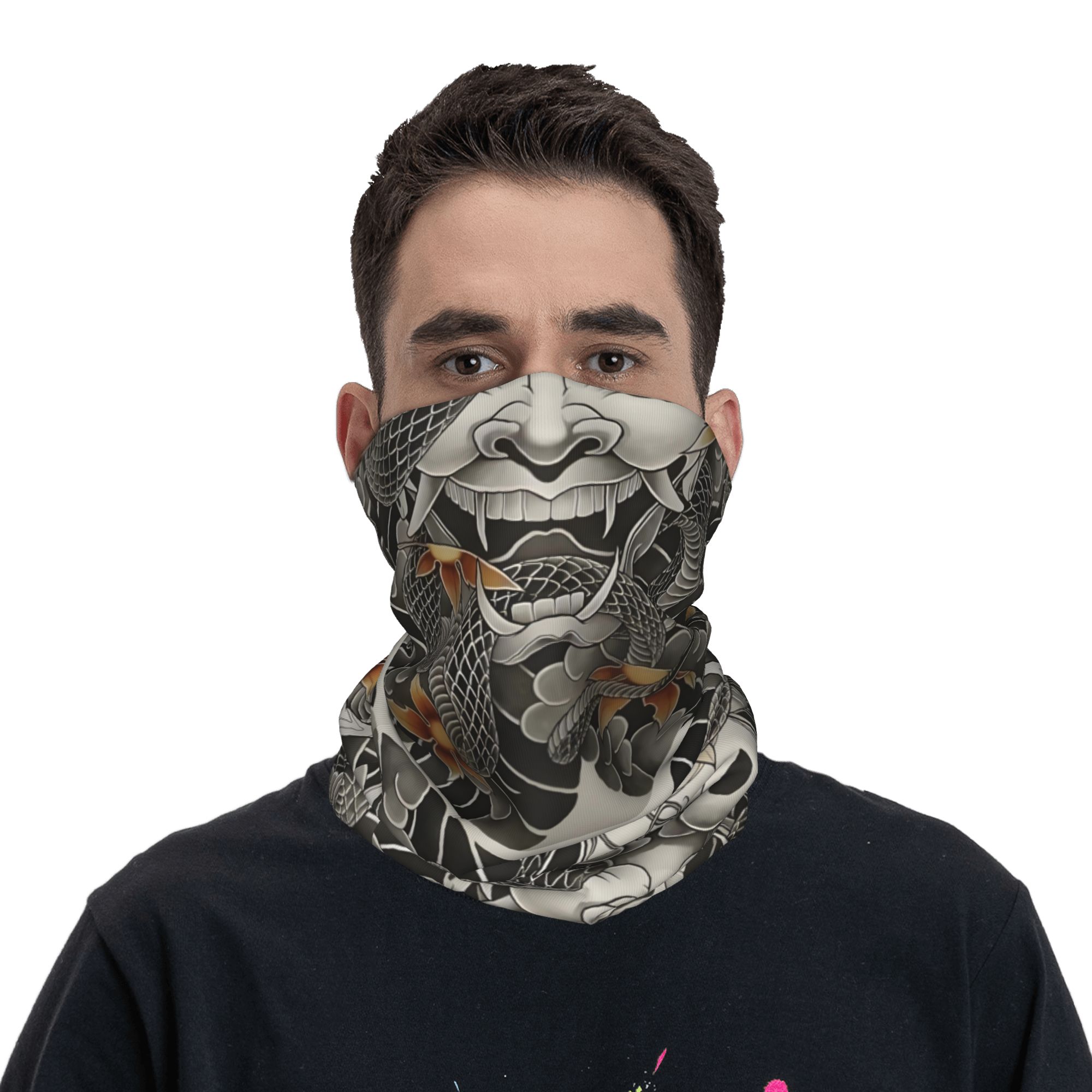 Custom Samurai Oni Demon Banda - Neck Gaiter Fleece reseña y precio