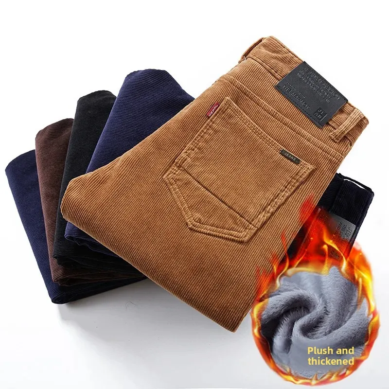 Thickened Fleece Lined Corduro - Corduroy Pant Warm reseña y precio