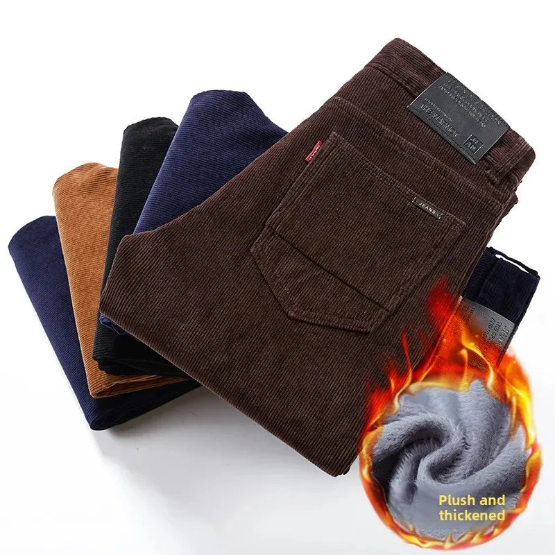 Thickened Fleece Lined Corduro - Corduroy Pant Warm reseña y precio