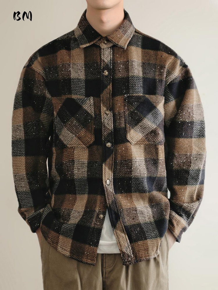 Mens American Vintage Yarn Dye - Flannel Shirt Lined reseña y precio