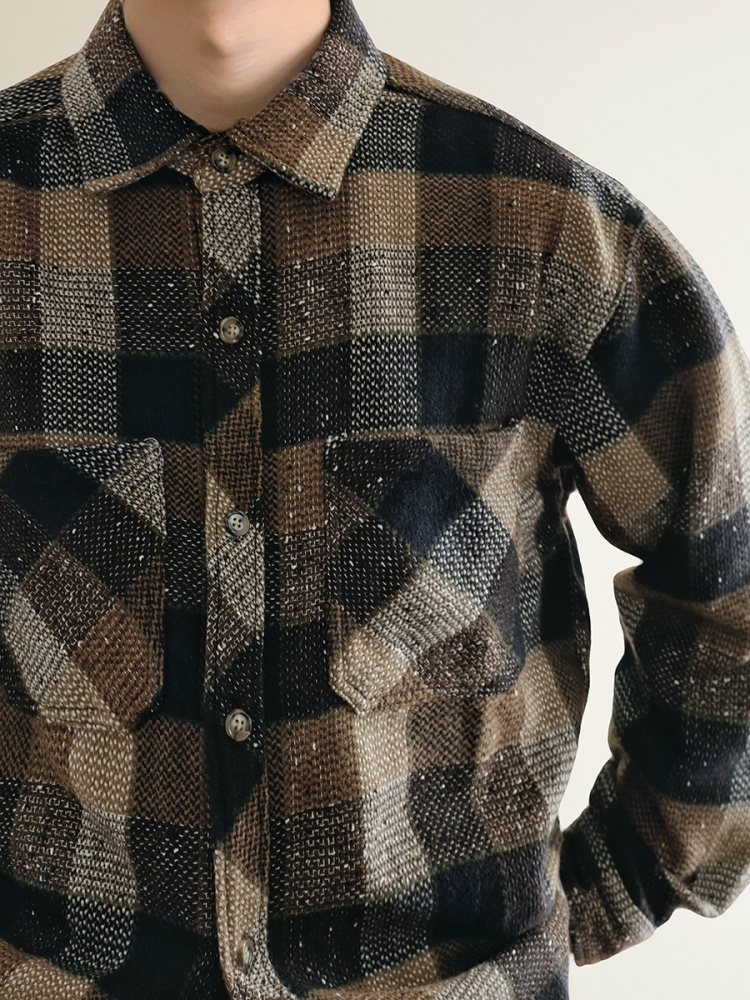 Mens American Vintage Yarn Dye - Flannel Shirt Lined reseña y precio