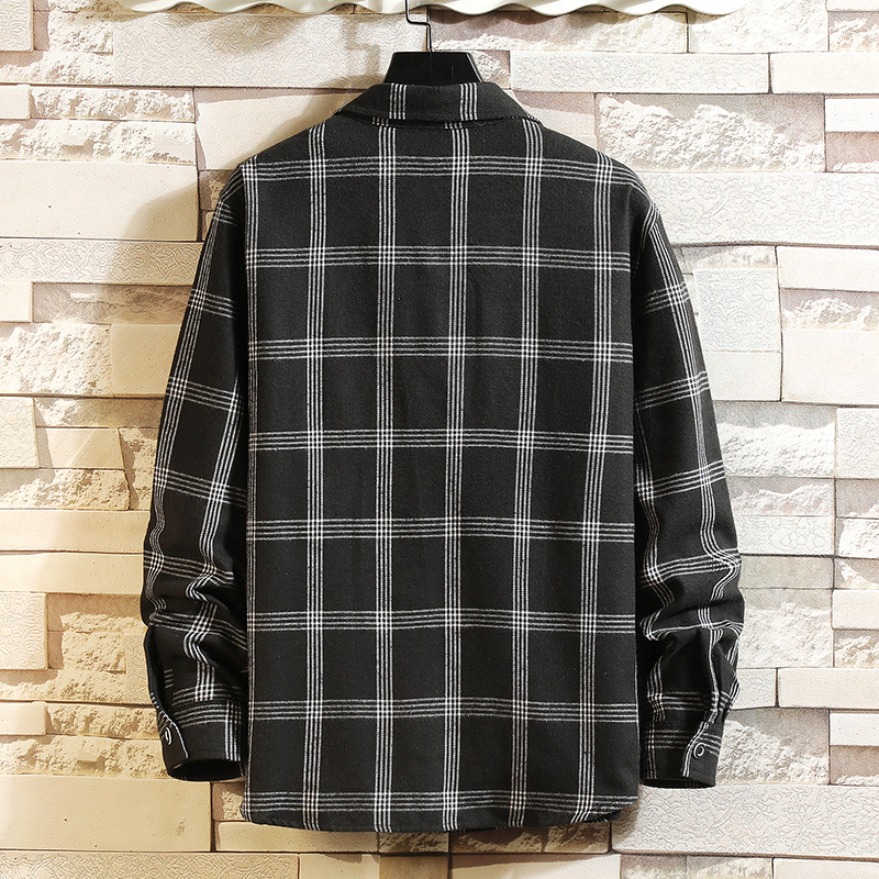 2025 Summer Men's Plaid Shirt  - Flannel Shirt Lined reseña y precio