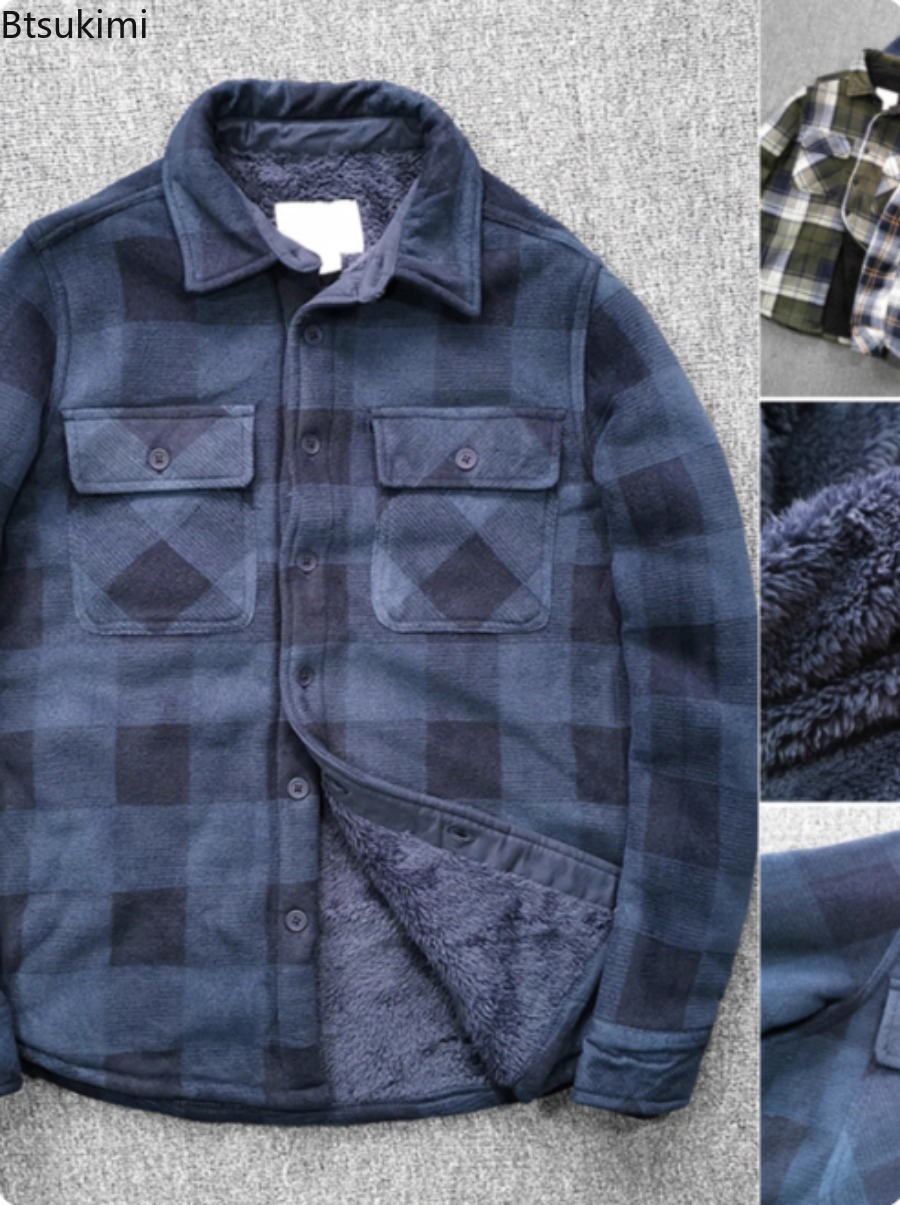 Mens Winter Fleece Linend Warm - Flannel Shirt Lined reseña y precio