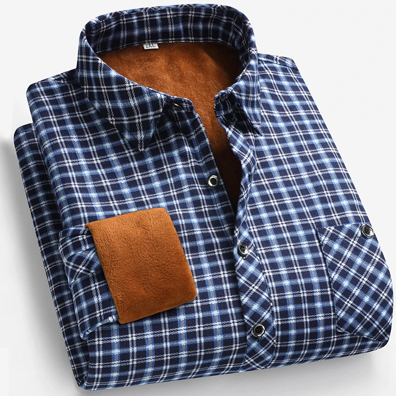 2026 Autumn and Winter Men's F - Flannel Shirt Lined reseña y precio