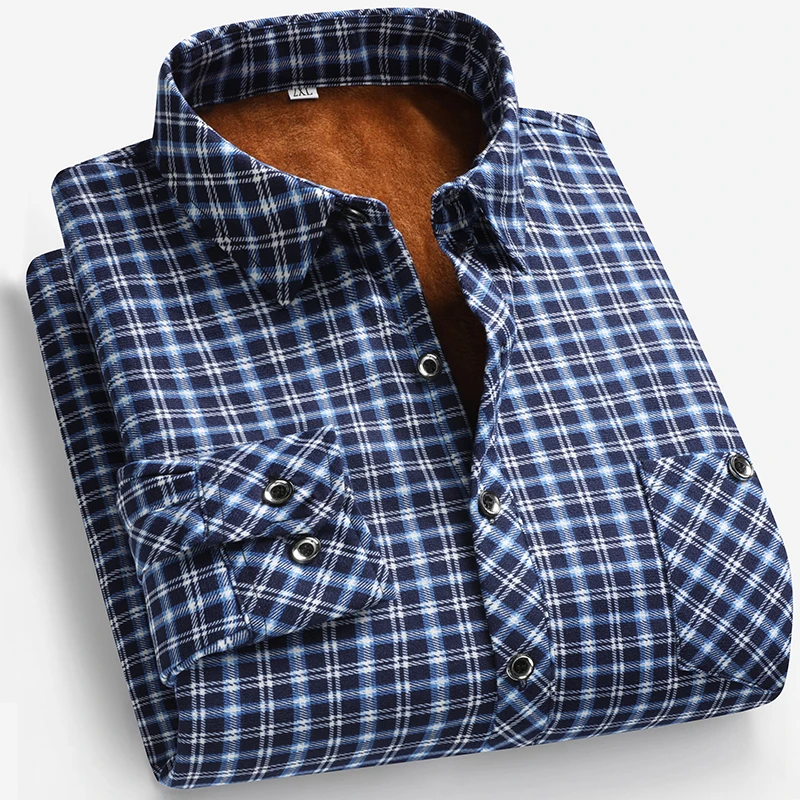 2026 Autumn and Winter Men's F - Flannel Shirt Lined reseña y precio