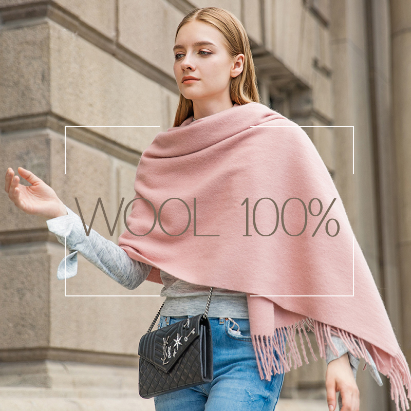 Wool Winter Scarf Women Fashio - Shawl Wrap Winter reseña y precio