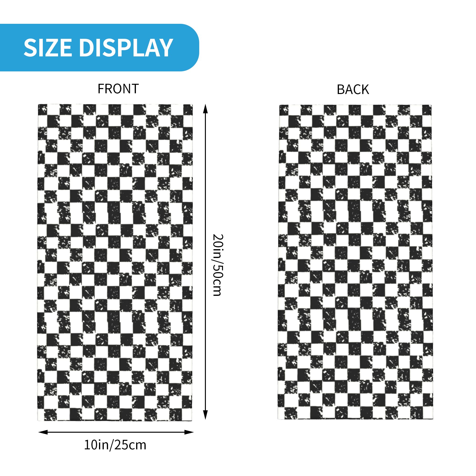Custom Retro Checkered Flag Wi - Neck Gaiter Fleece reseña y precio