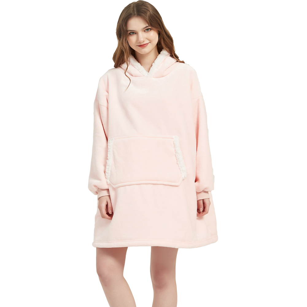 Microfiber Plush Coral Fleece  - Sherpa Hoodie Fleece reseña y precio