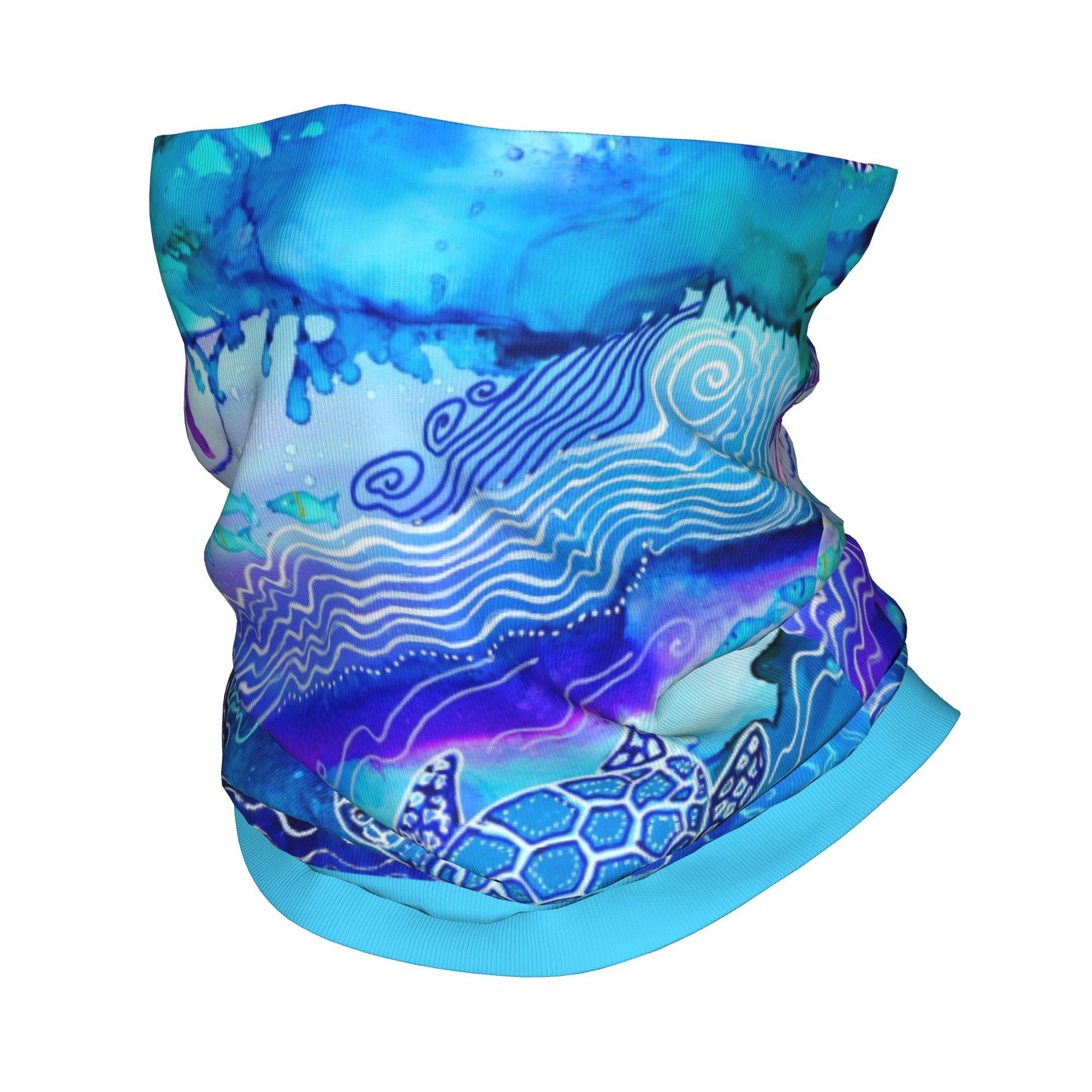 Custom Ocean Turtle Dive Winte - Neck Gaiter Fleece reseña y precio