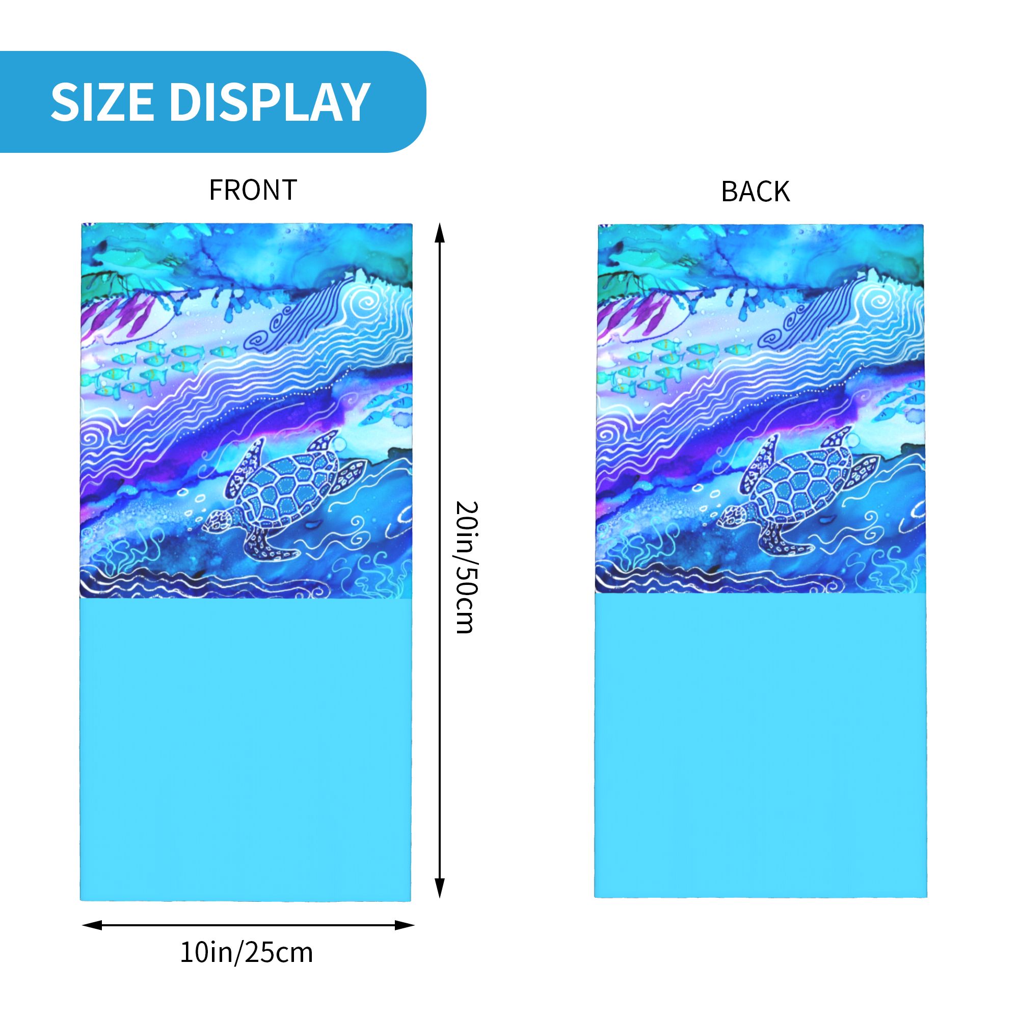 Custom Ocean Turtle Dive Winte - Neck Gaiter Fleece reseña y precio
