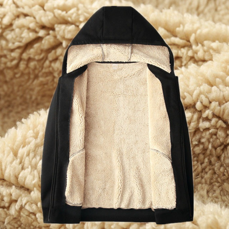 2025 Winter Windproof Hoodie - - Sherpa Hoodie Fleece reseña y precio