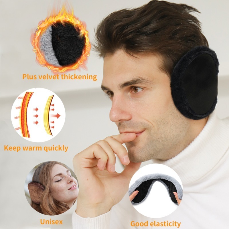 Thicken Fur Earmuffs Men Women - Winter Headband Fleece reseña y precio