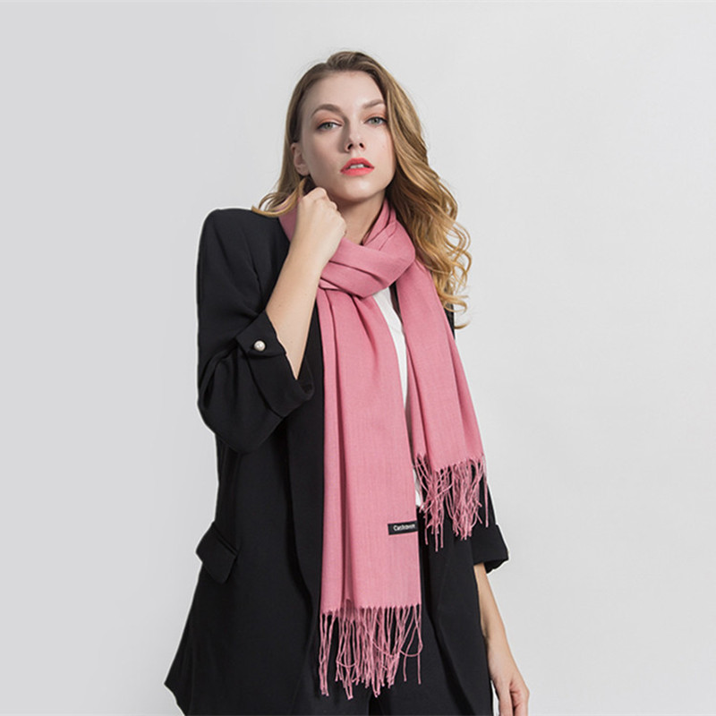 Fashion Solid Scarf Women Cash - Shawl Wrap Winter reseña y precio