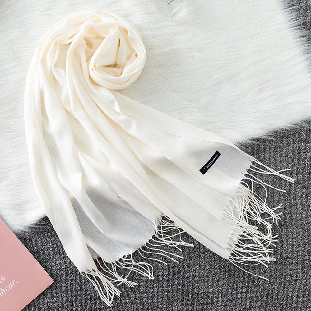 Fashion Solid Scarf Women Cash - Shawl Wrap Winter reseña y precio