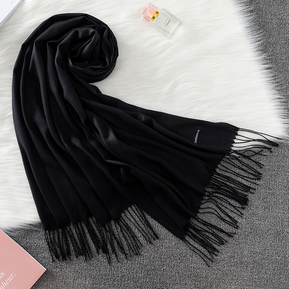 Fashion Solid Scarf Women Cash - Shawl Wrap Winter reseña y precio