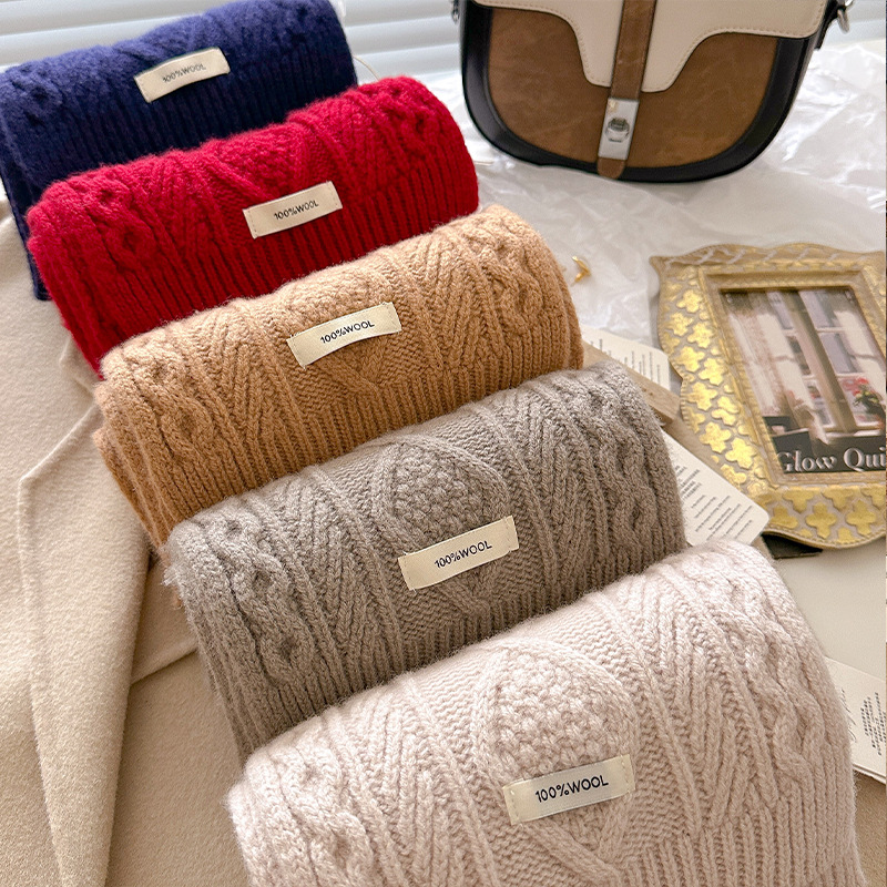 Luxury 100% Wool Scarf Women M - Wool Scarf Men reseña y precio