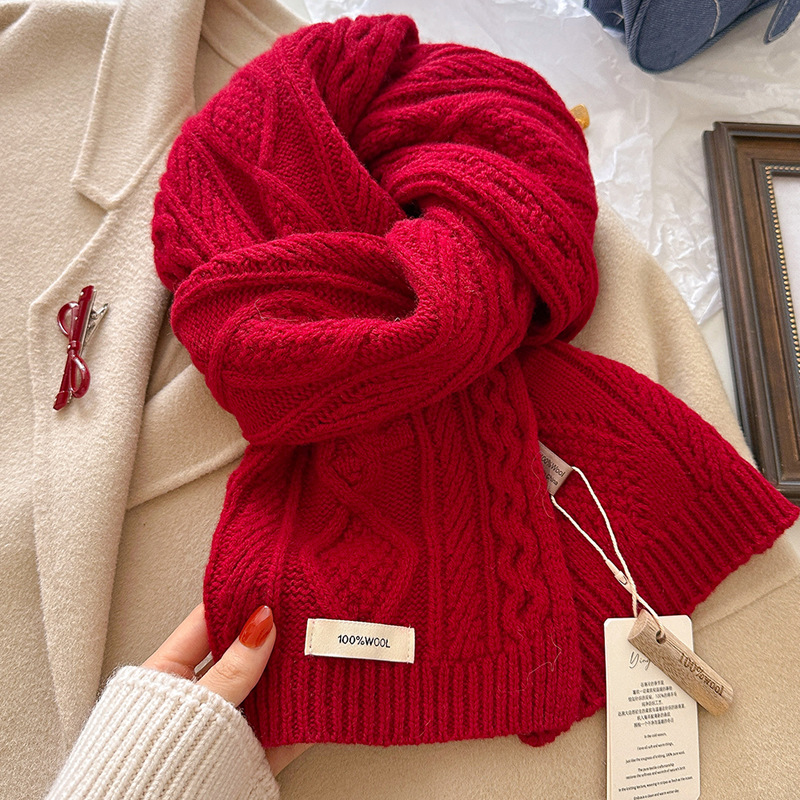 Luxury 100% Wool Scarf Women M - Wool Scarf Men reseña y precio