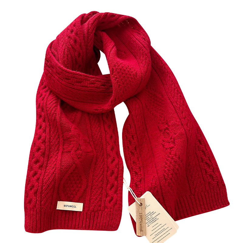 Luxury 100% Wool Scarf Women M - Wool Scarf Men reseña y precio