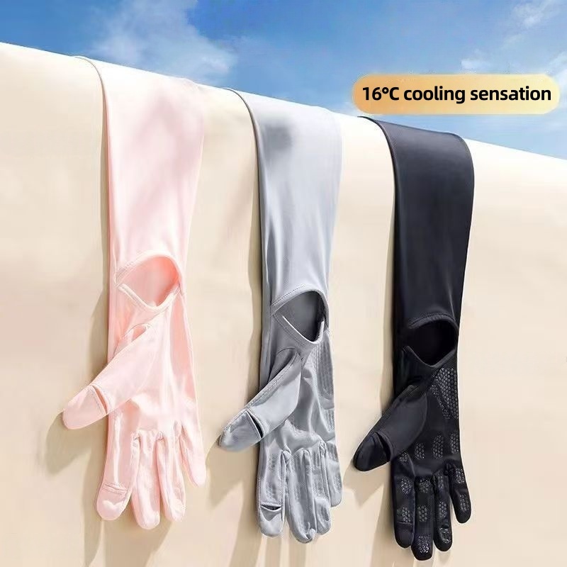UPF50+ Ice Silk Sun Protection - Touch Screen Gloves reseña y precio
