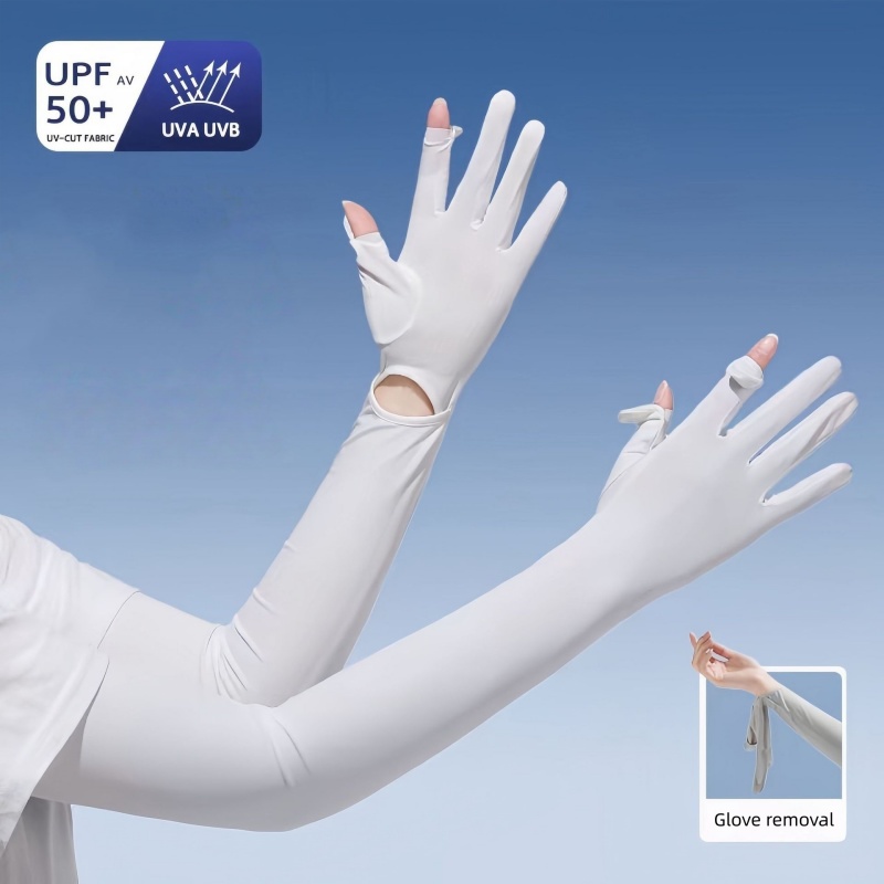 UPF50+ Ice Silk Sun Protection - Touch Screen Gloves reseña y precio