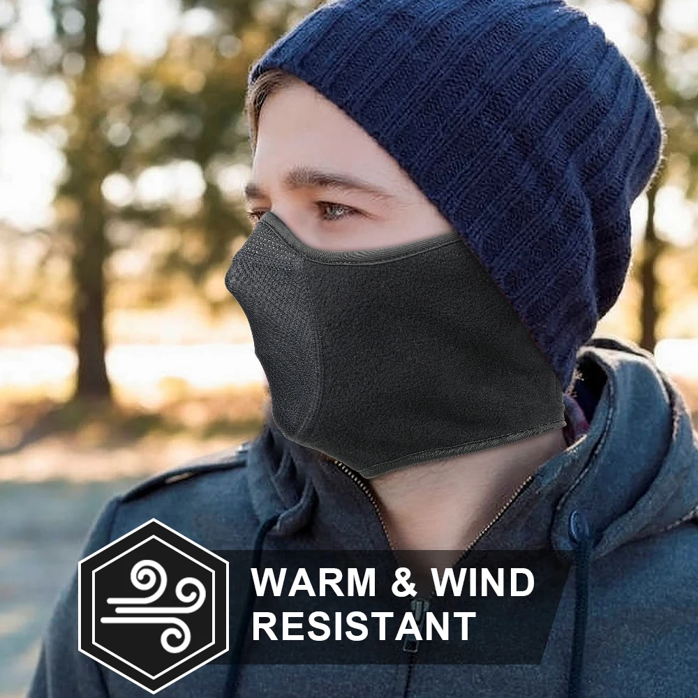 Winter Neck Warmer Ear Cover F - Fleece Ear Warmer Band reseña y precio