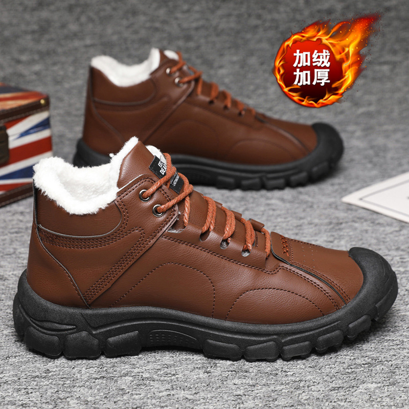 Men's winter thickened and war - Waterproof Winter Boot reseña y precio