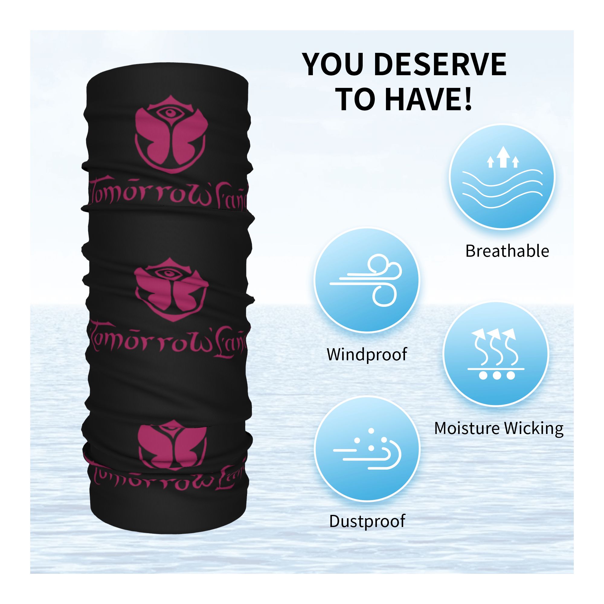 Custom Tomorrowland Neck Gaite - Neck Gaiter Fleece reseña y precio