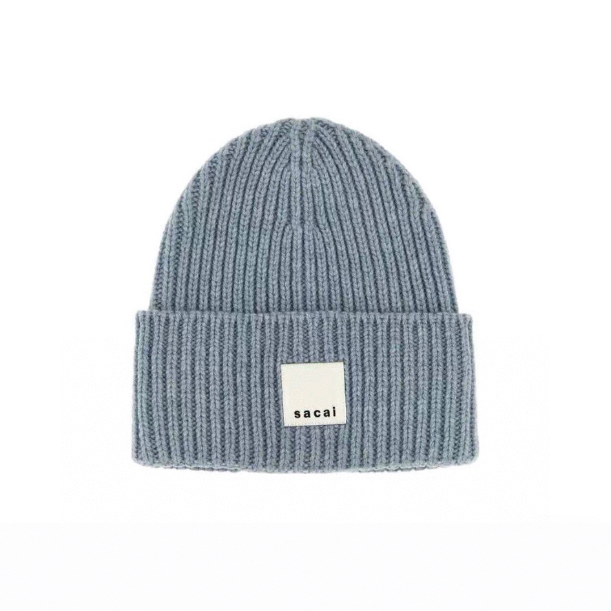Vuu Sacai Collaborative Patchw - Knit Beanie Hat Warm reseña y precio