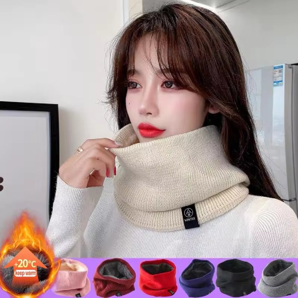 Solid Winter Plush Muffler Woo - Winter Headband Fleece reseña y precio