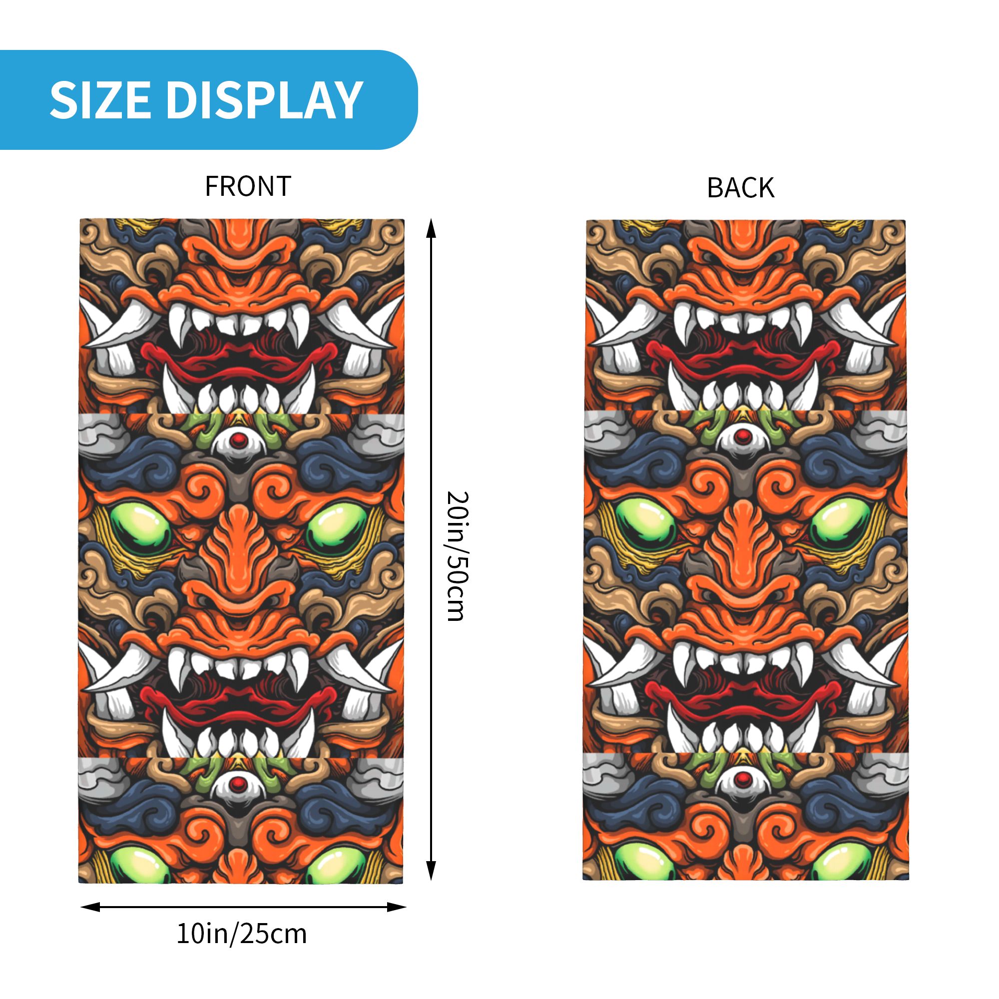 Custom Samurai Demon Oni Winte - Neck Gaiter Fleece reseña y precio