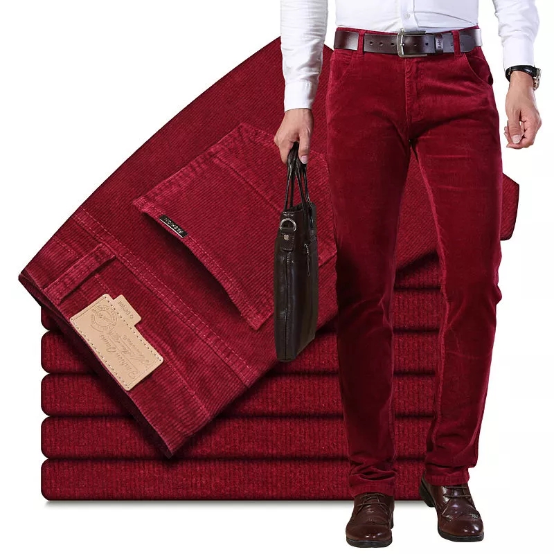Autumn Winter Men`s Thick Warm - Corduroy Pant Warm reseña y precio