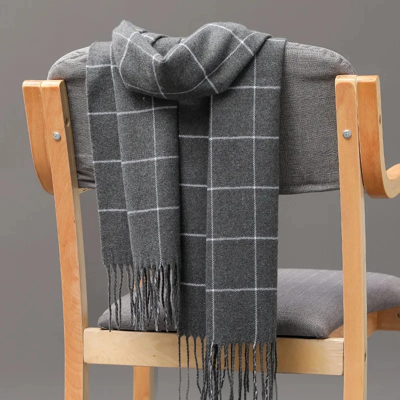 2024 New Winter Men Scarf Keep - Wool Scarf Men reseña y precio