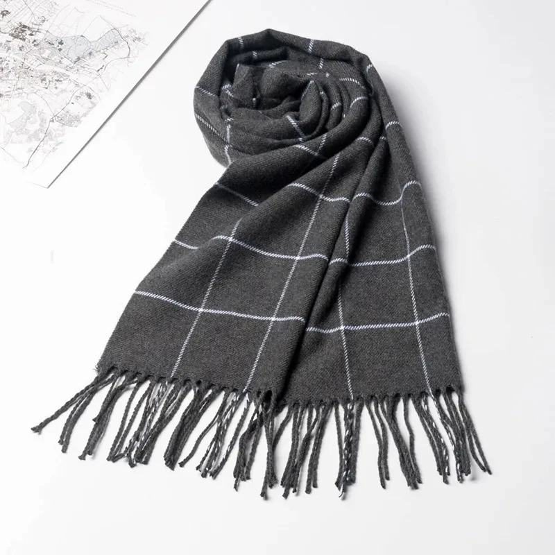 2024 New Winter Men Scarf Keep - Wool Scarf Men reseña y precio
