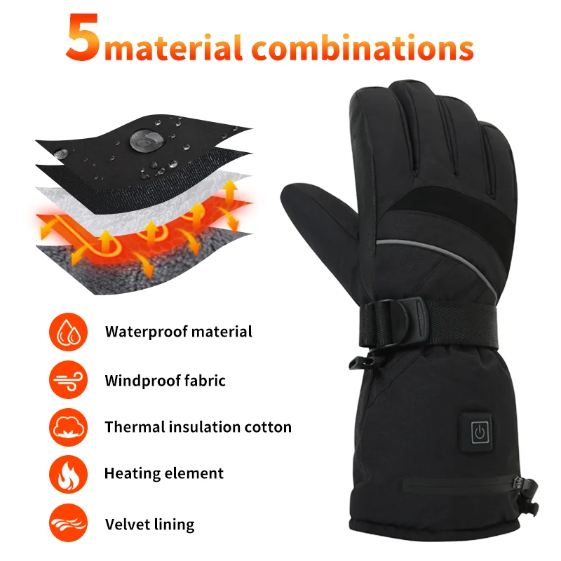 USB Rechargeable Heated Motorc - Touch Screen Gloves reseña y precio