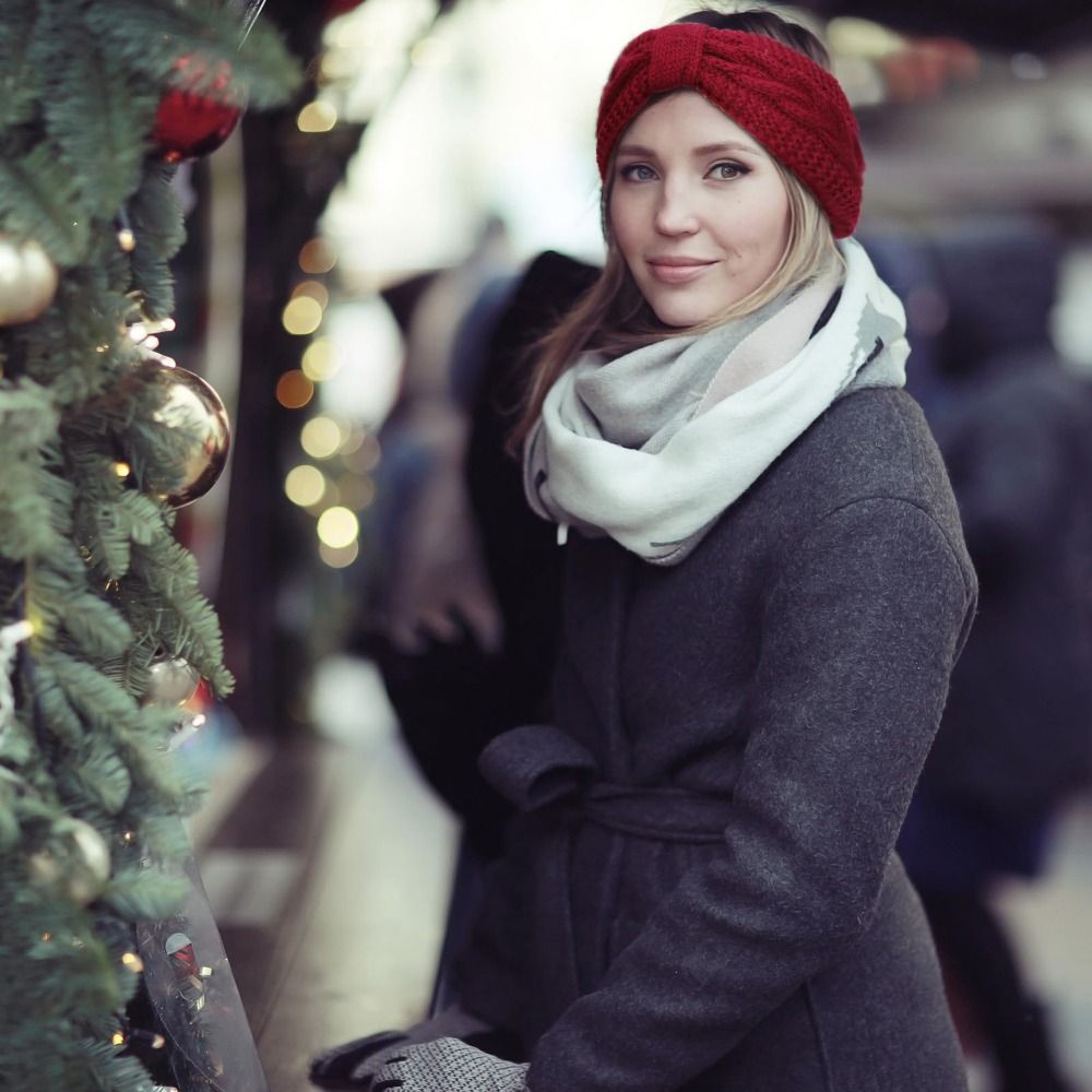 Winter Knitted Women Headbands - Winter Headband Fleece reseña y precio
